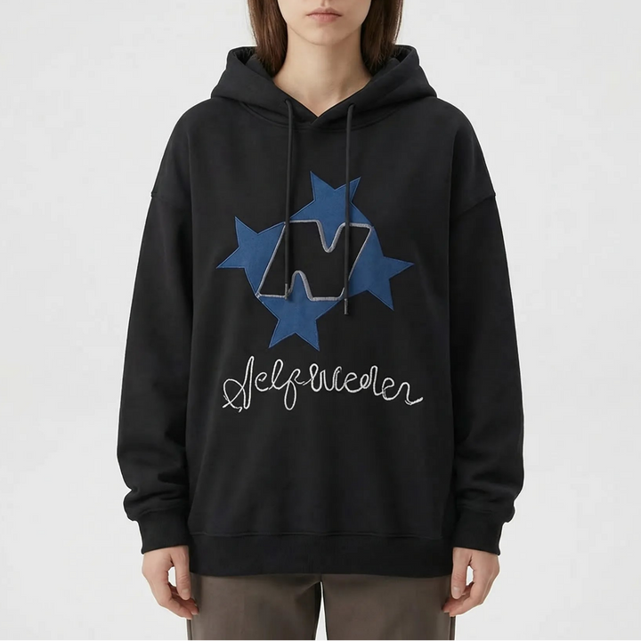 Stellovex - Oversized Graphic Embroidered Hoodie