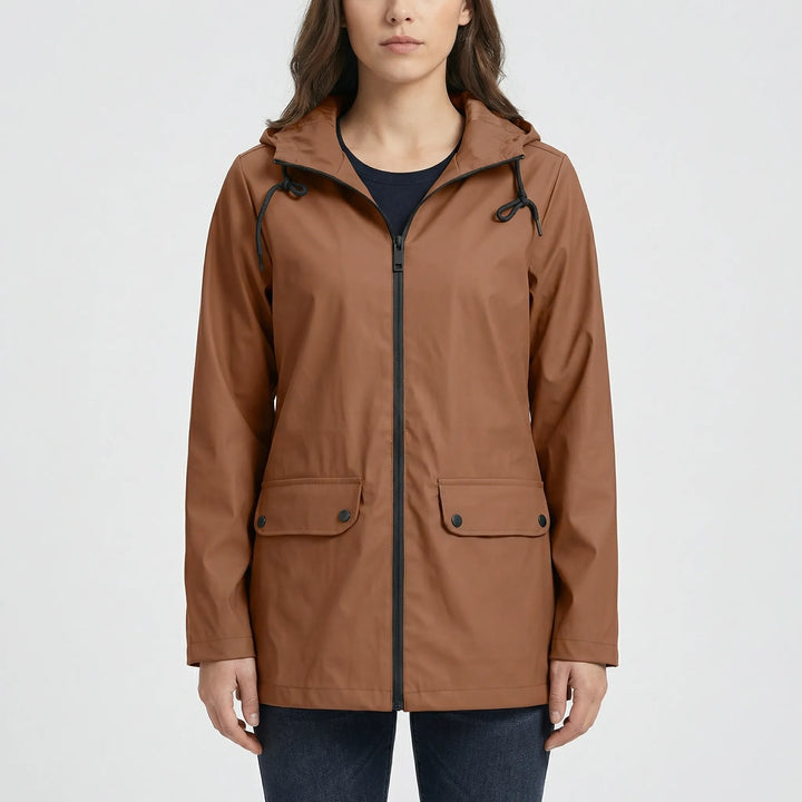 Stormelle - Long Hooded Water-Repellent Jacket
