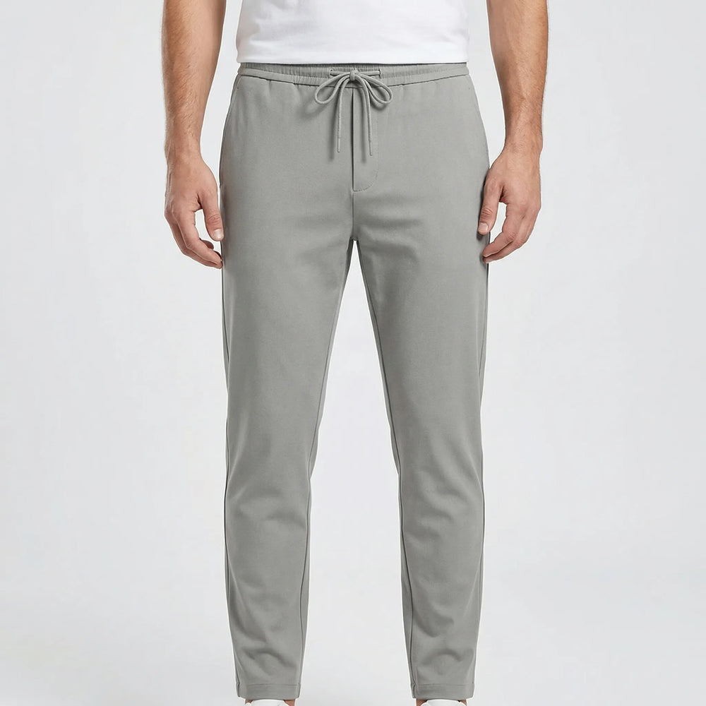 Straxen - Straight-Cut Stretch Trousers For Men