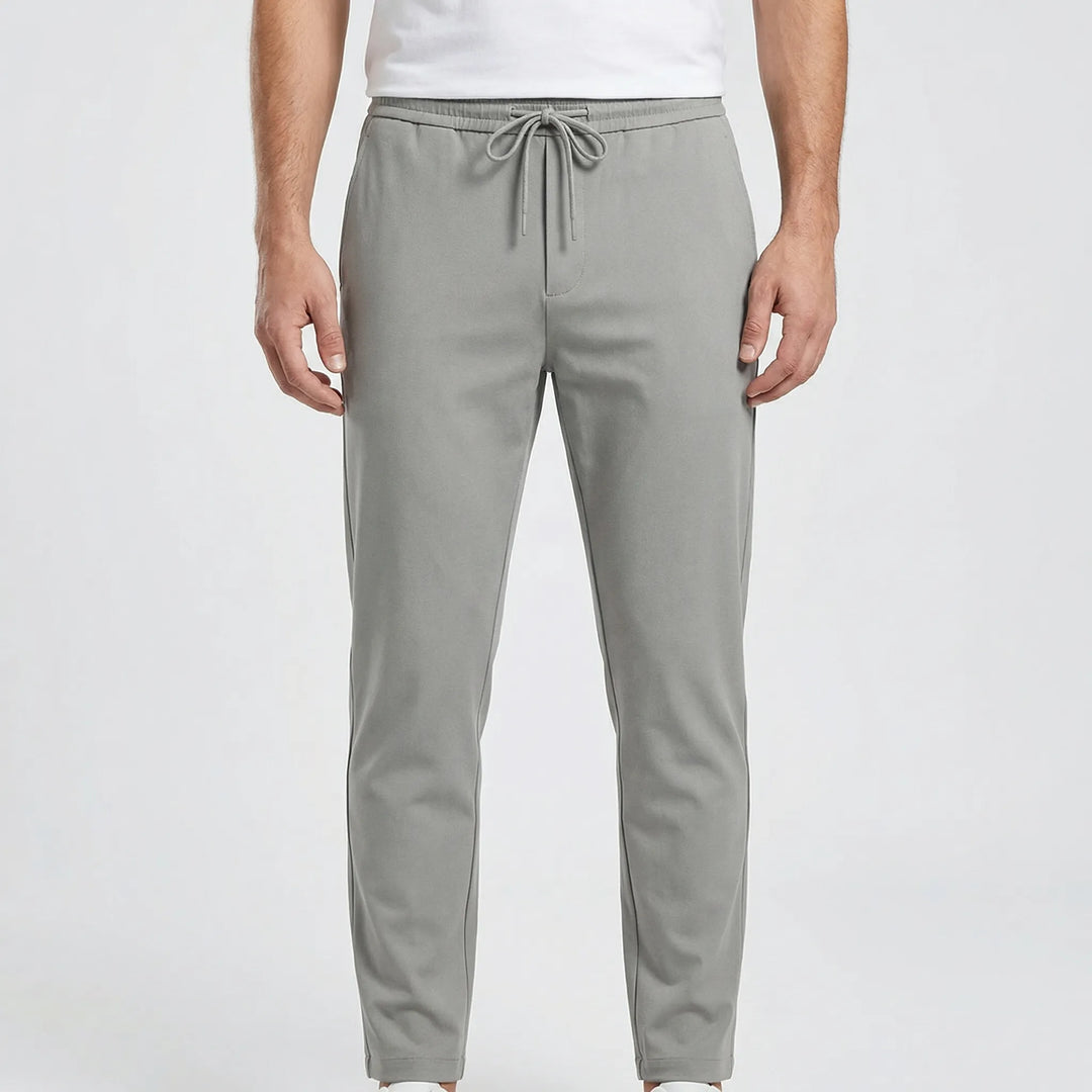 Straxen - Straight-Cut Stretch Trousers For Men