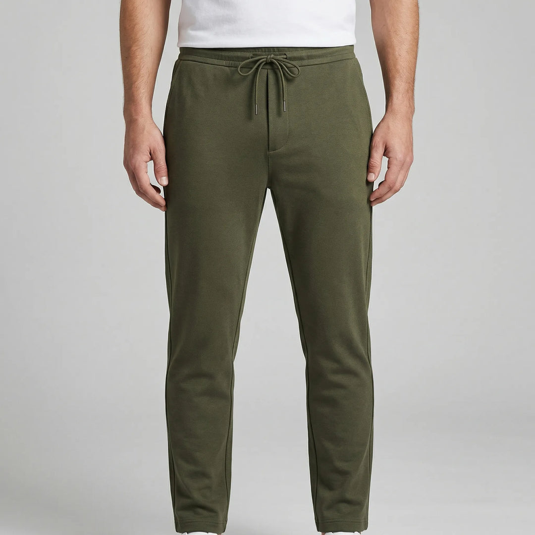 Straxen - Straight-Cut Stretch Trousers For Men