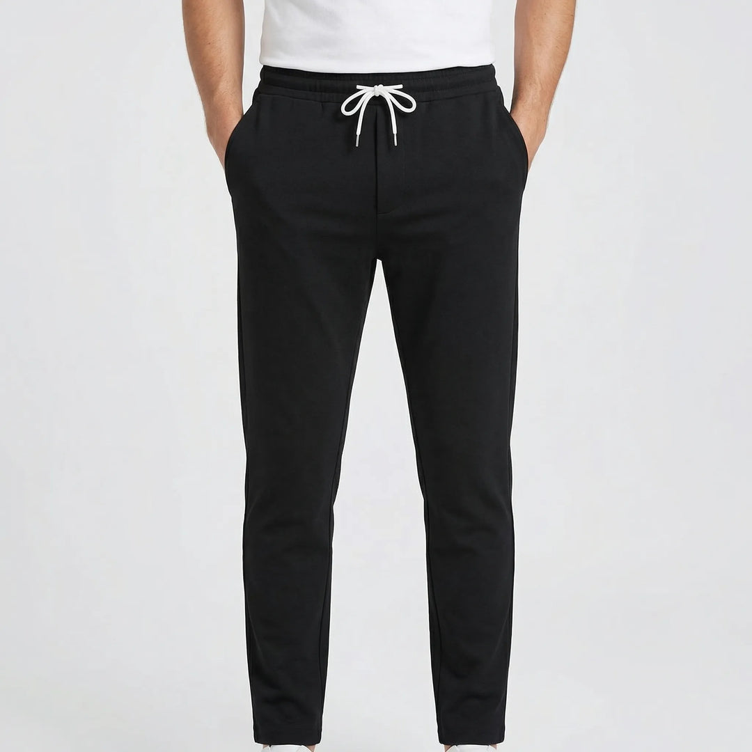 Straxen - Straight-Cut Stretch Trousers For Men