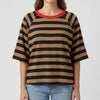 Striped Color Block Crewneck Top