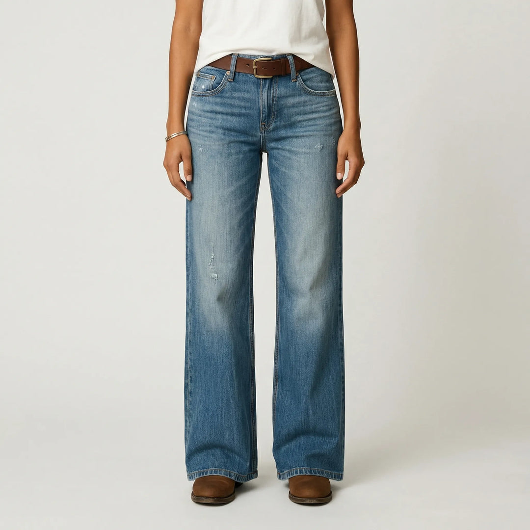 Strolvex - Wide-Leg Straight Cut Women's Pants