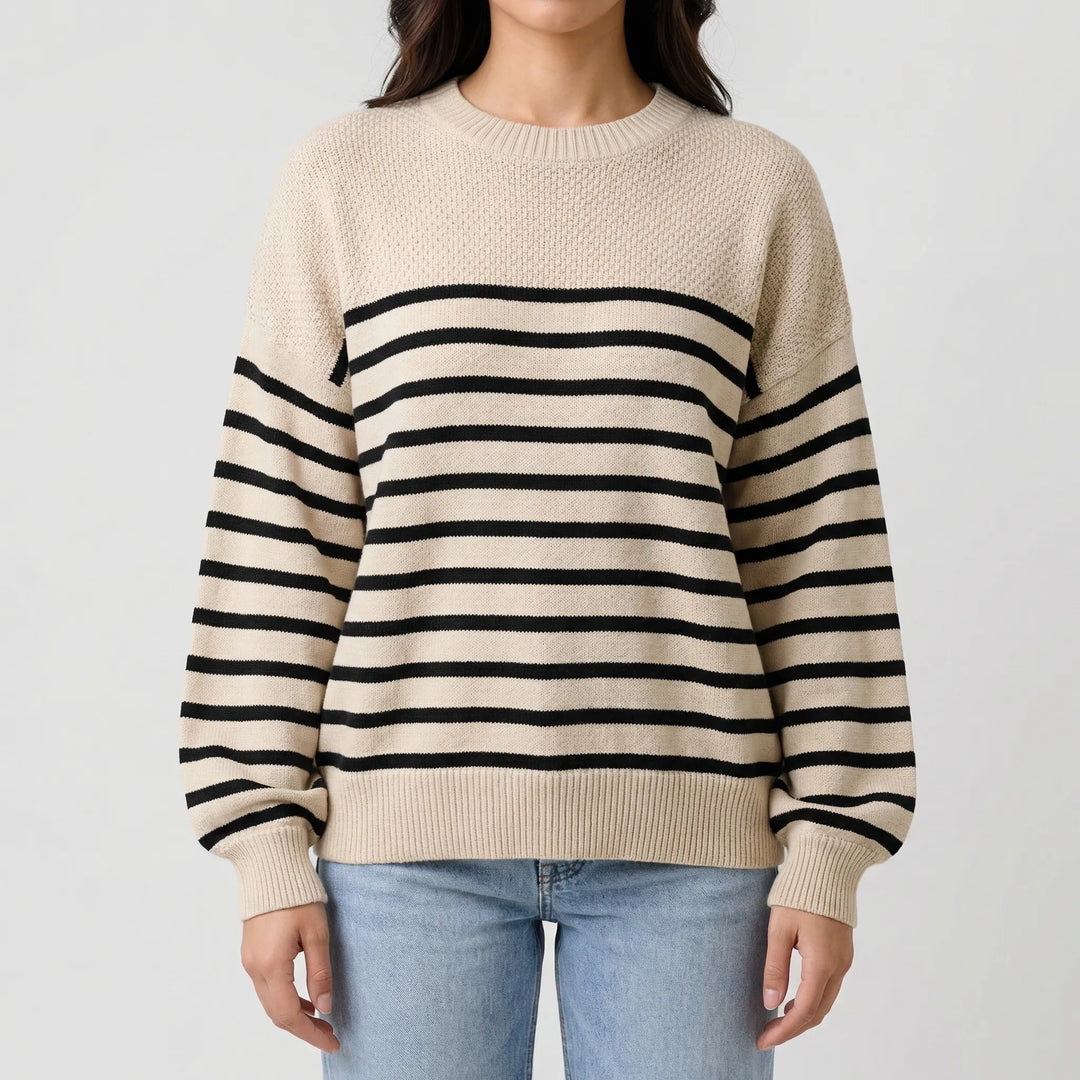 Struxe - Oversized Colorblock Knit Pullover
