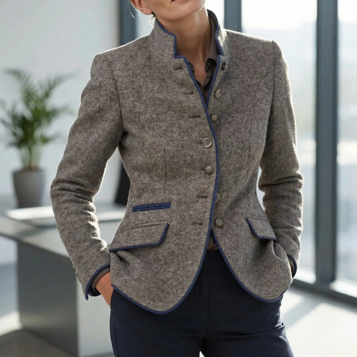 Struxton - Structured Button-Front Women's Blazer