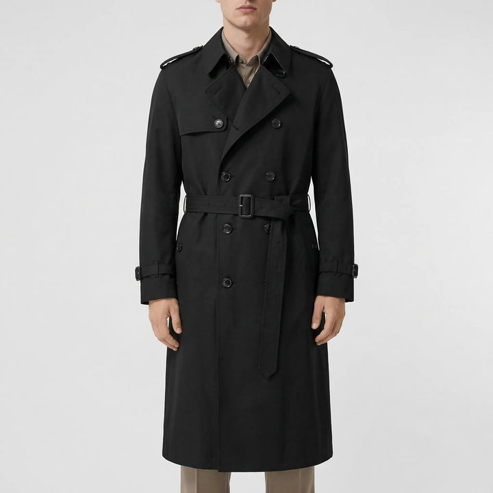 Trencova - Over-The-Knee Belted Trench Coat