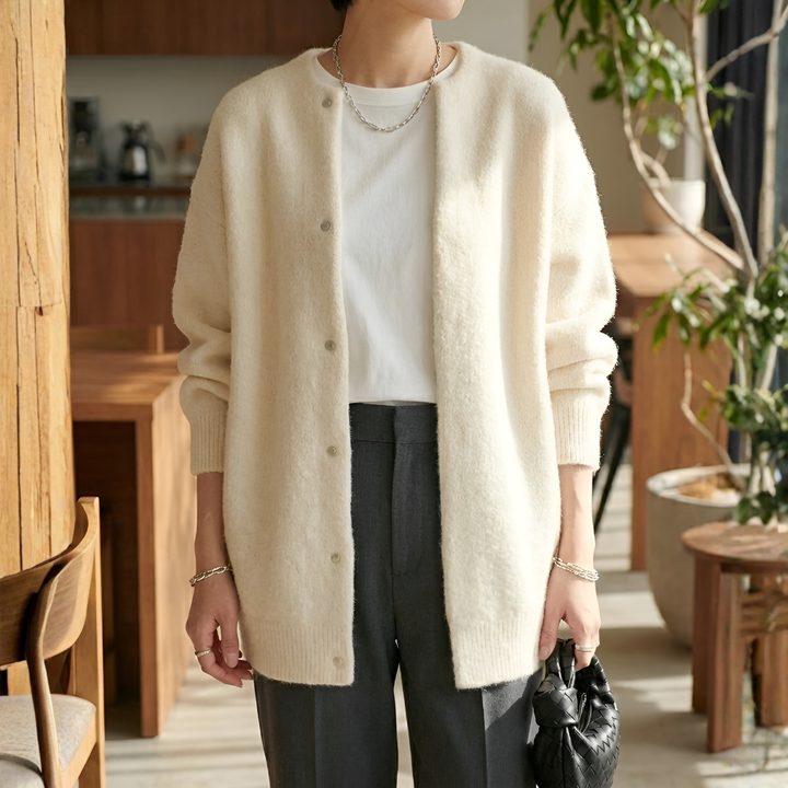 Cozy Minimal Soft Knitted Jacket for Women