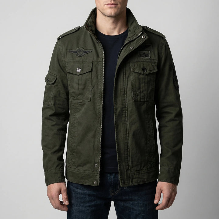 Valdrex - Military-Inspired Men's Zip-Up Jacket