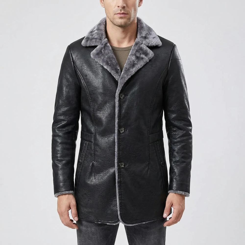 Veldrix - Fleece-Lined Mid-Length Winter Coat
