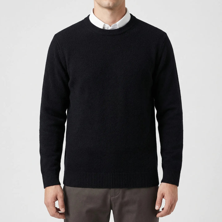 Velmoro - Relaxed Fit Crew Neck Sweater