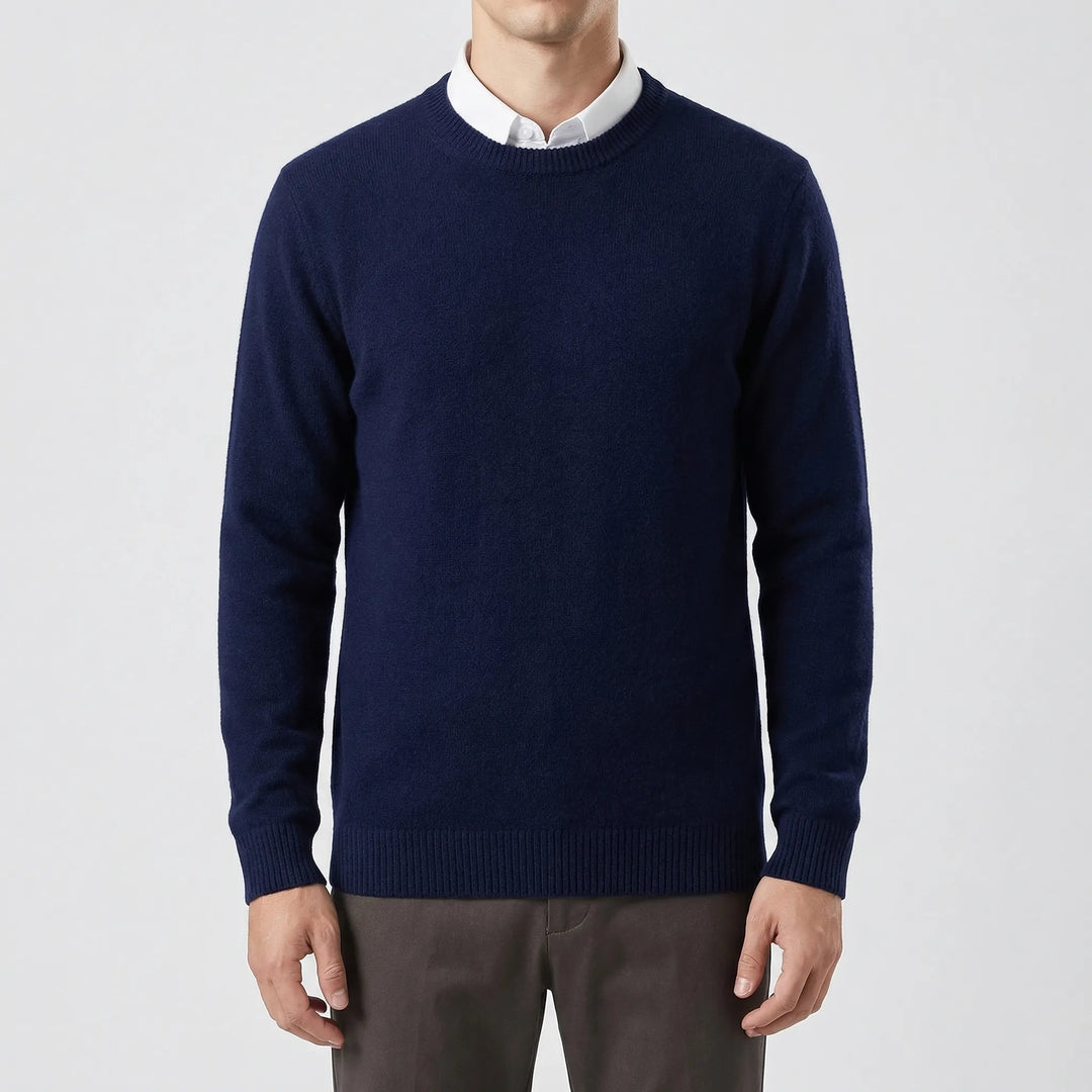 Velmoro - Relaxed Fit Crew Neck Sweater