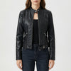 Structured Moto-Style Jacket for Women