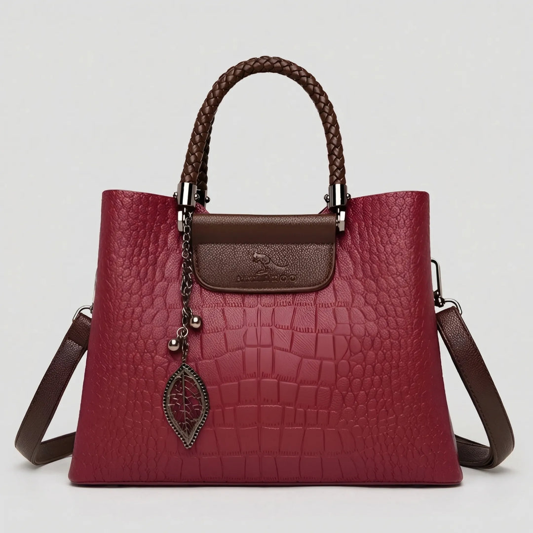 Veltora - Structured Tote With Embossed Texture