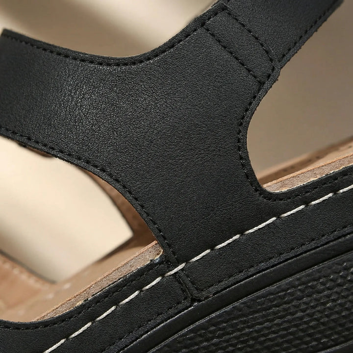 Veltrisa - Open-Toe Wedge Sandal With Dual Straps