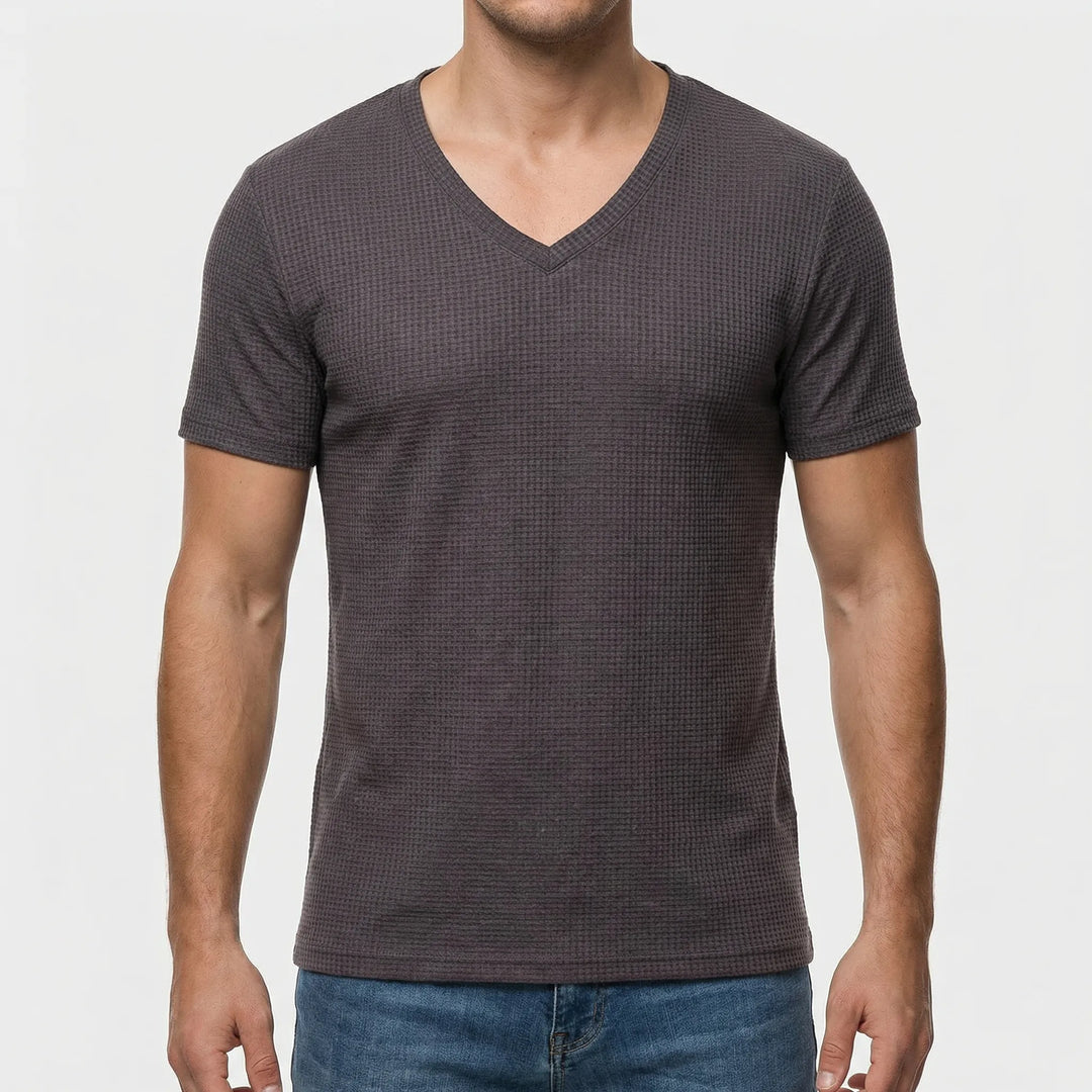 Velturo - Deep V-Neck Slim Fit Tee
