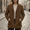 Oversized Wide-Lapel Trench Coat