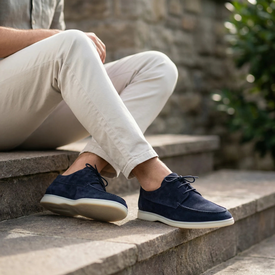 Velvano - Lace-Up Suede Loafer For Men