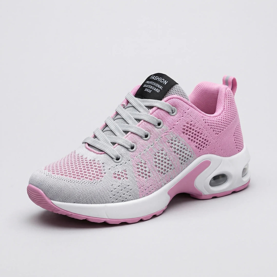 Velvrun - Air-Cushioned Lace-Up Sneaker For Women
