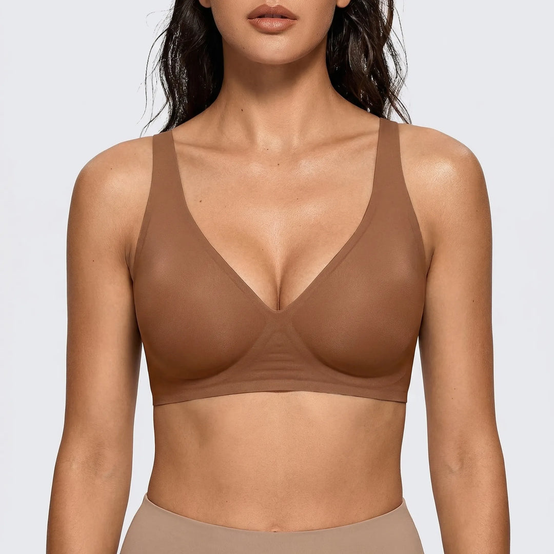 Velvura - Wireless Deep V Plunge Bralette