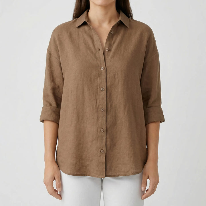 Veralux - Relaxed Fit Button-Down Women's Shirt