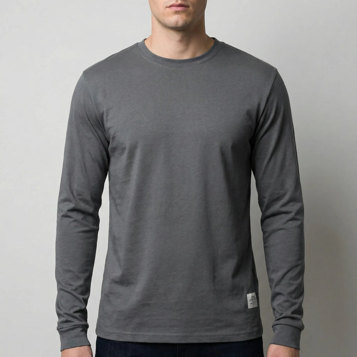 Vestalo - Long-Sleeve Crew Neck Men's Shirt