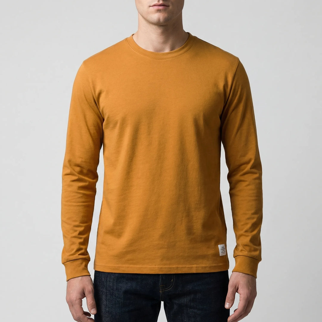 Vestalo - Long-Sleeve Crew Neck Men's Shirt