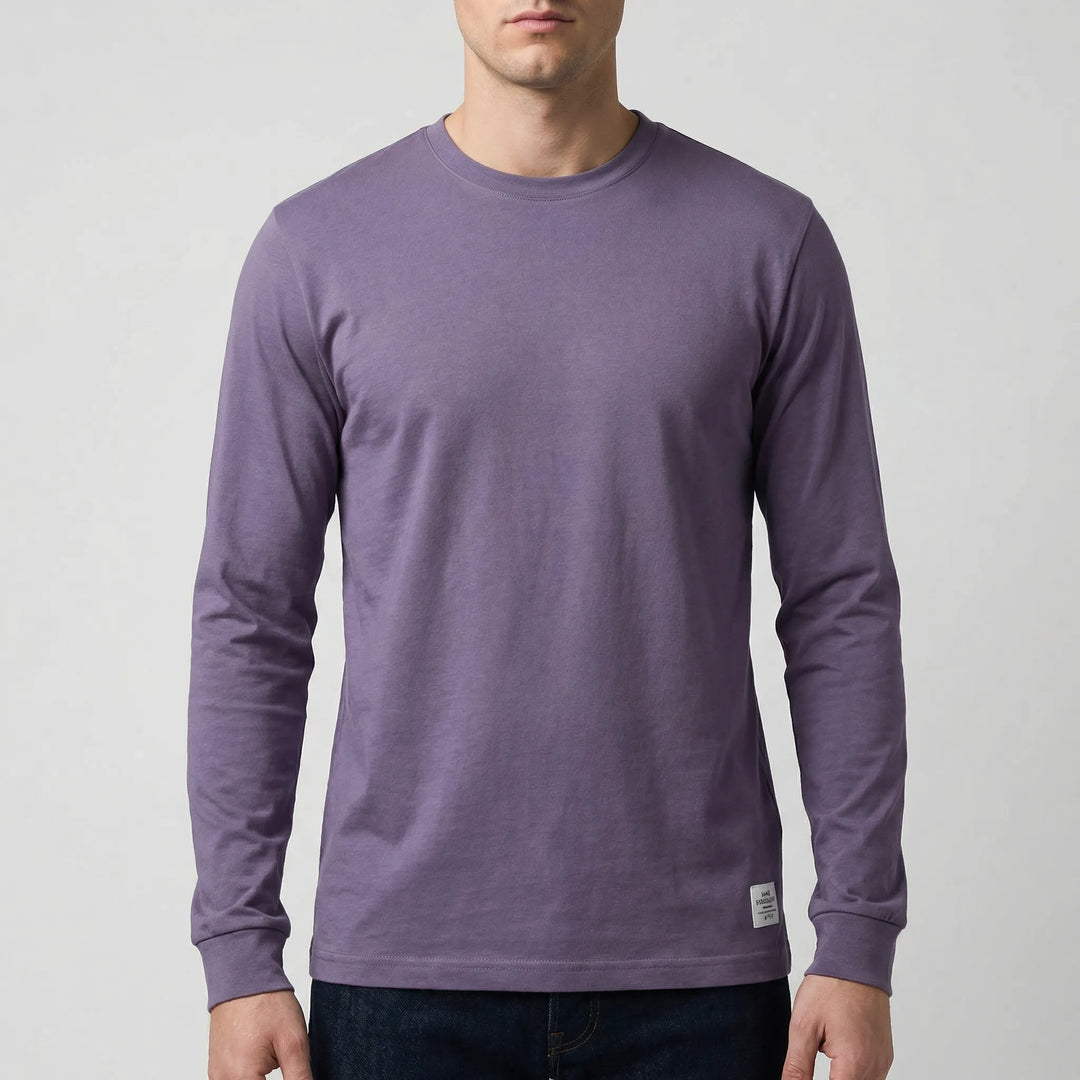 Vestalo - Long-Sleeve Crew Neck Men's Shirt