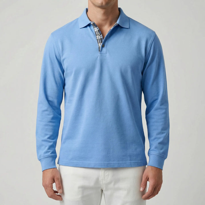 Vestano - Long Sleeve Polo Collar Sweater