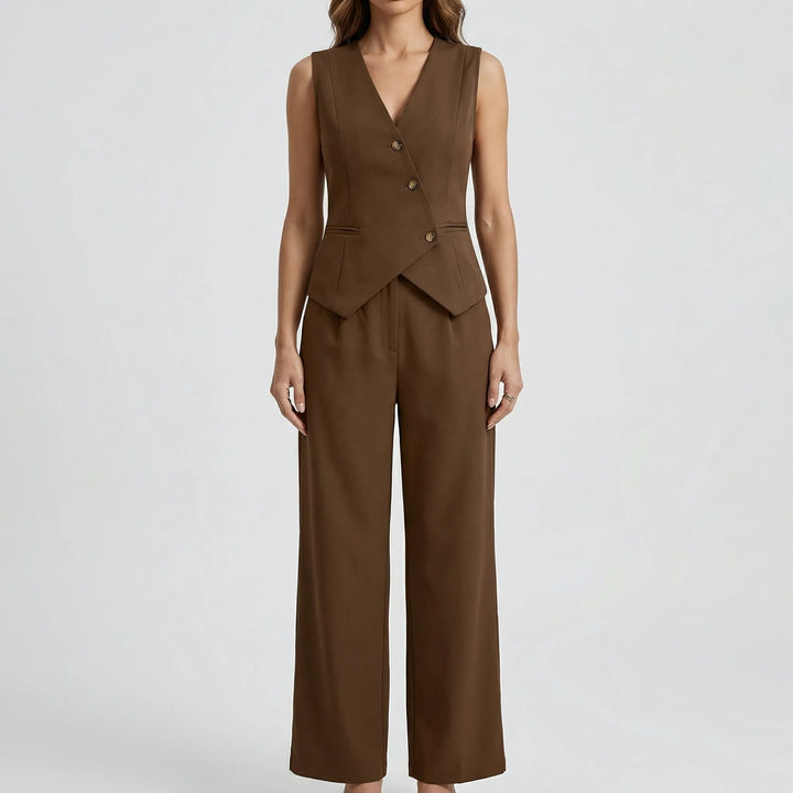 Vestara - Tailored Vest And Trouser Set