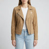 Cropped Moto-Style Zip-Up Jacket