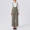 Wide-Leg Vintage Suspender Jumpsuit