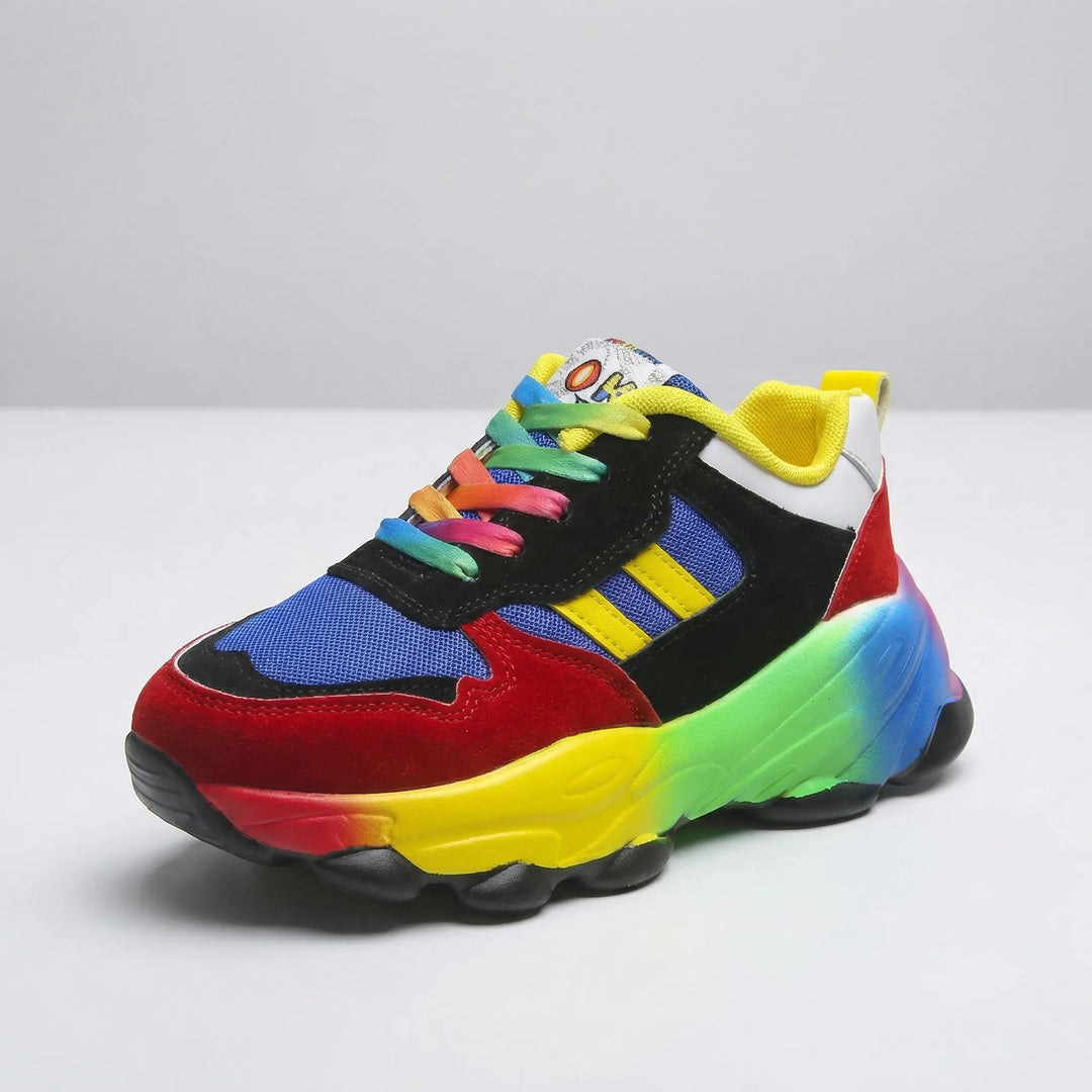 Vividex - Chunky Platform Lace-Up Sneaker