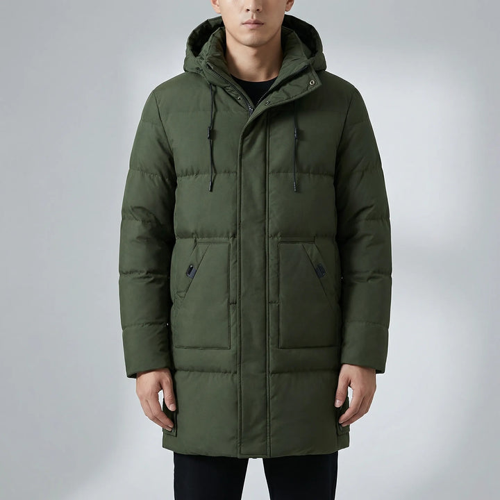 Vordex - Long Hooded Puffer Parka For Men