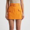 High-Waisted Mini Skirt With Belt
