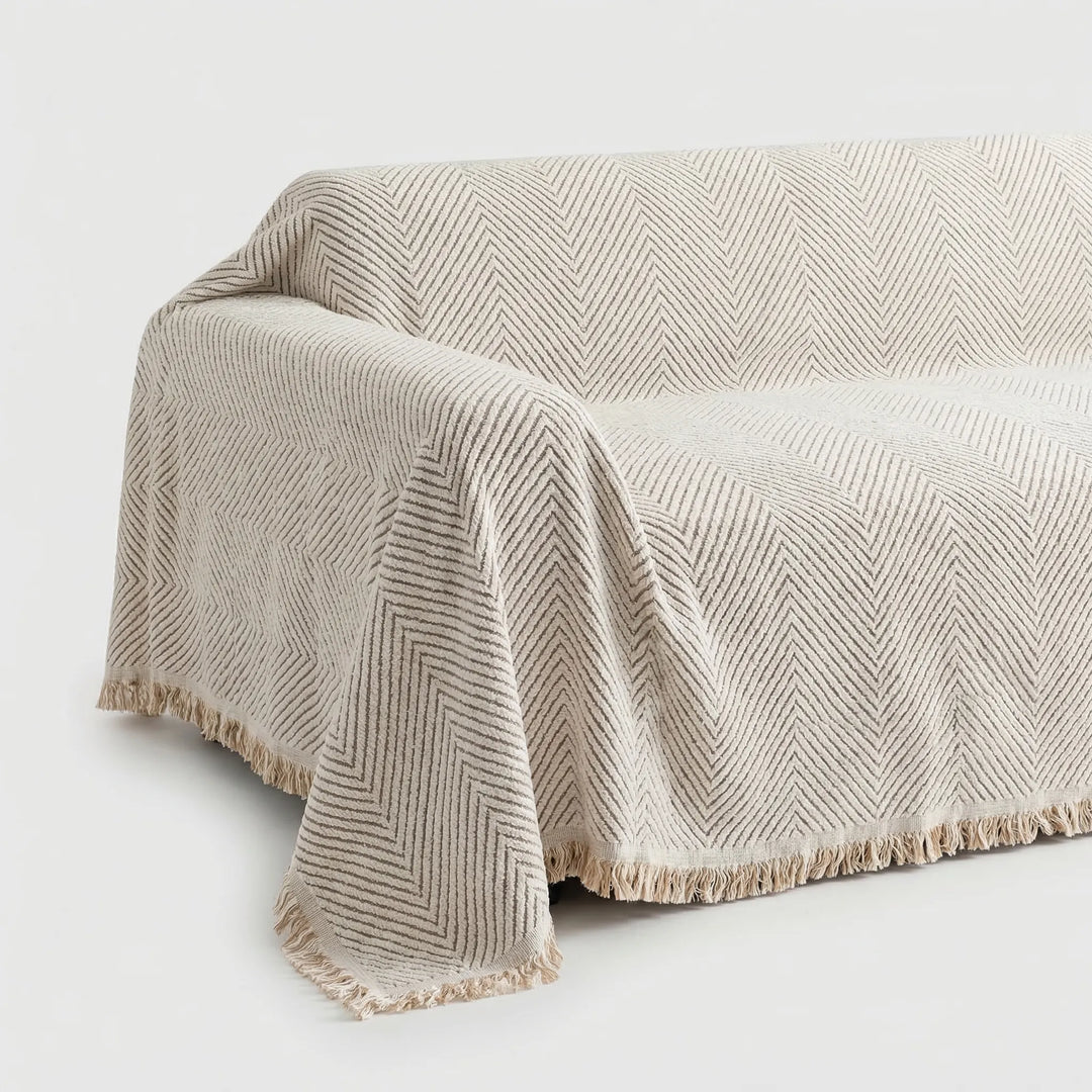 Weavora - Reversible Herringbone Sofa Cover
