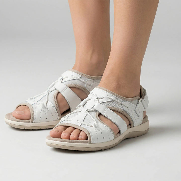 Wedgella - Triple Strap Adjustable Wedge Sandal