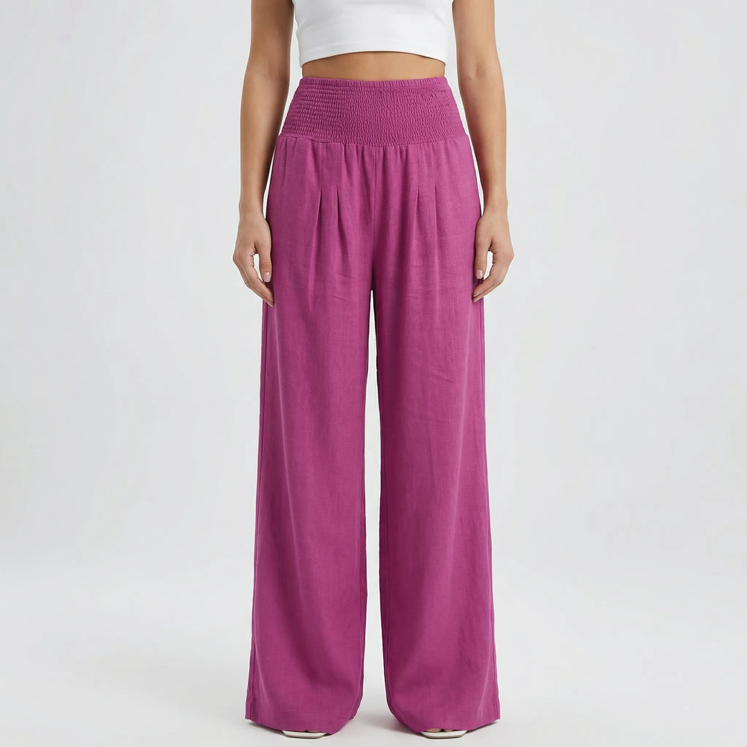 Widevelle - High-Waist Wide-Leg Palazzo Pants