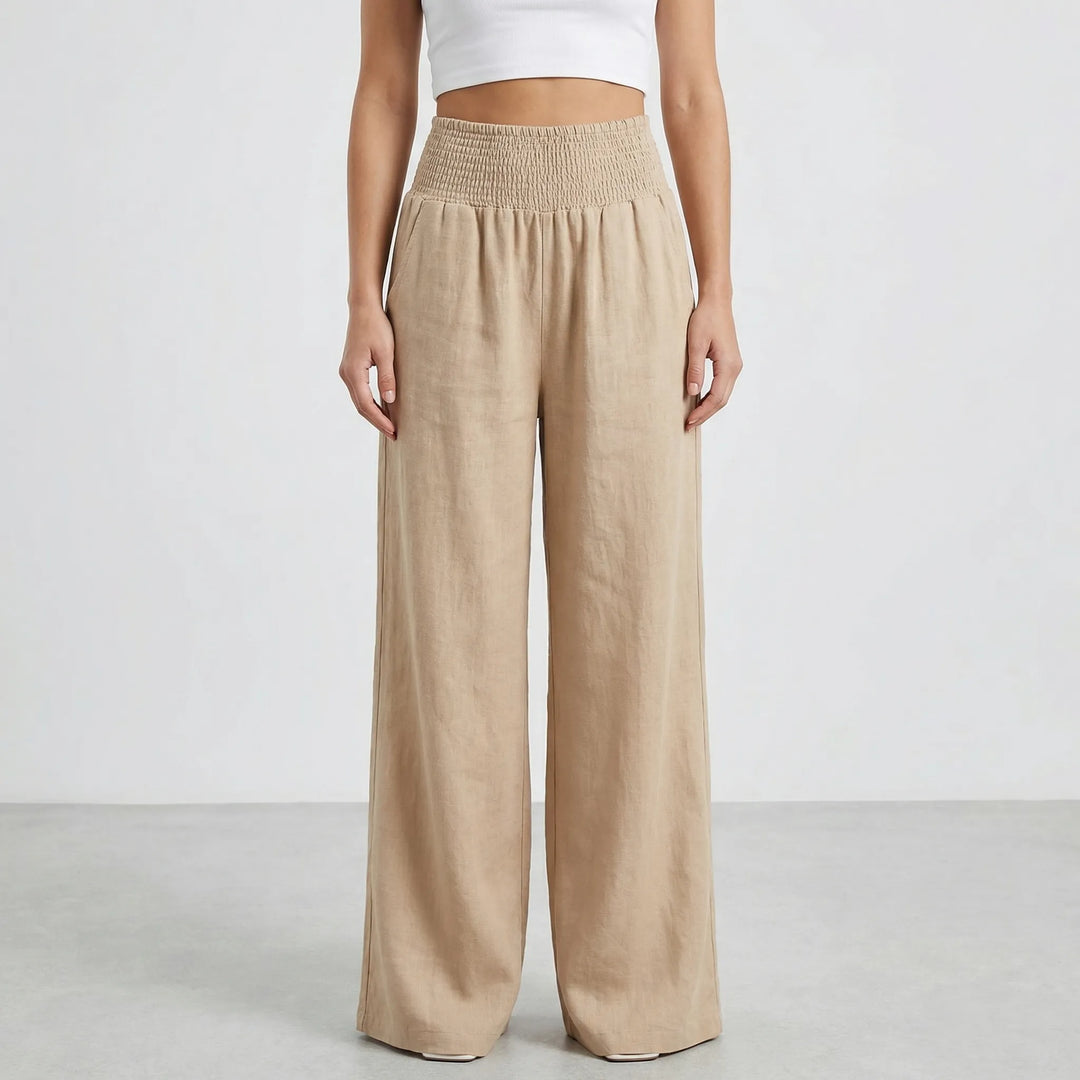 Widevelle - High-Waist Wide-Leg Palazzo Pants
