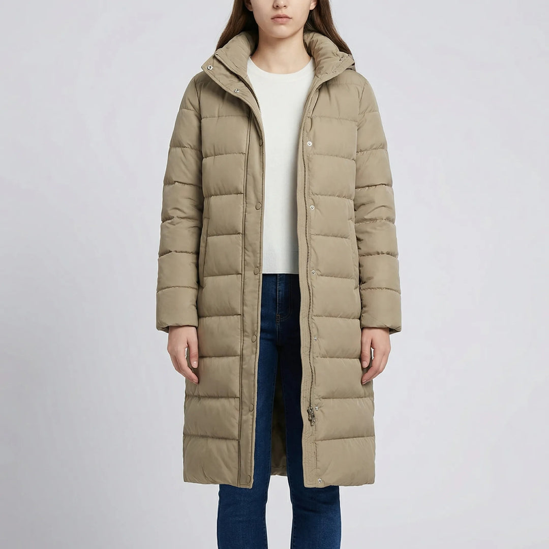 Wintrelux - Quilted Hooded Long Winter Jacket