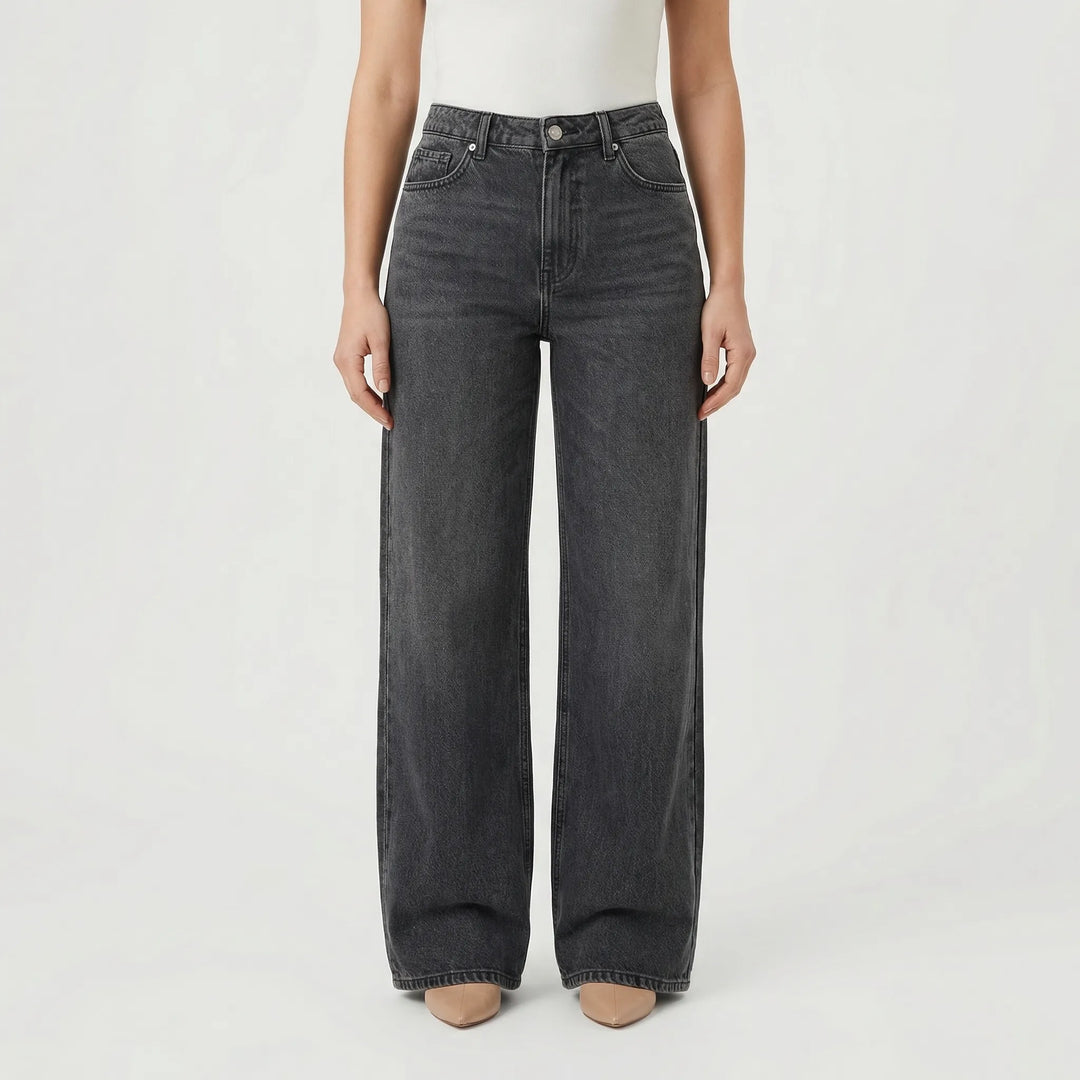 Wrenlow - High-Waisted Straight Leg Women's Jeans