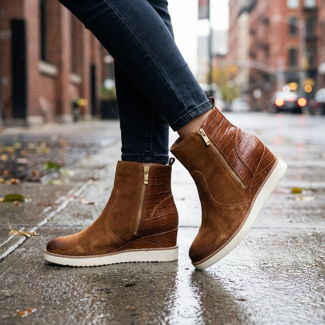 Zanella - Wedge Platform Women's Ankle Boot