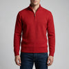 Half-Zip Stand Collar Knit Sweater for Men