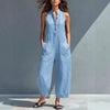 Summer Sleeveless Jumpsuit With Pockets