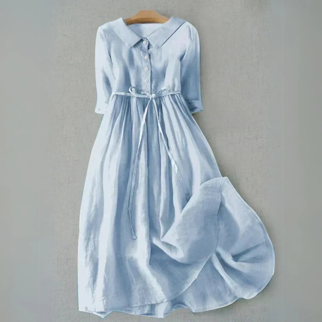 Abigail Women's Collared Button-Down Midi Dress