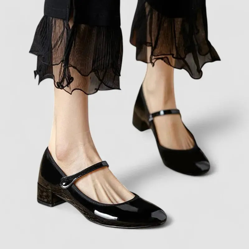 Alessia Women's Block Heel Mary Jane Shoes