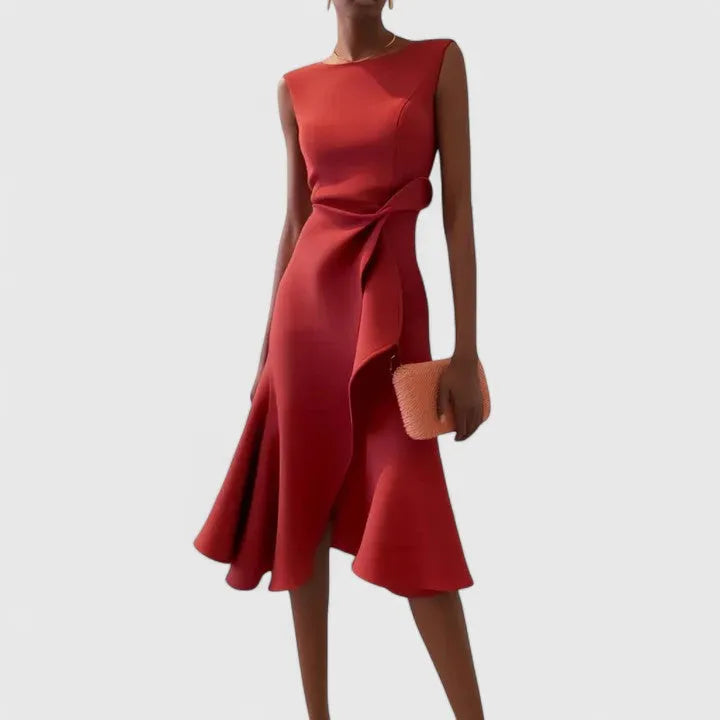 Amalia Women's Sleeveless A-Line Midi Dress