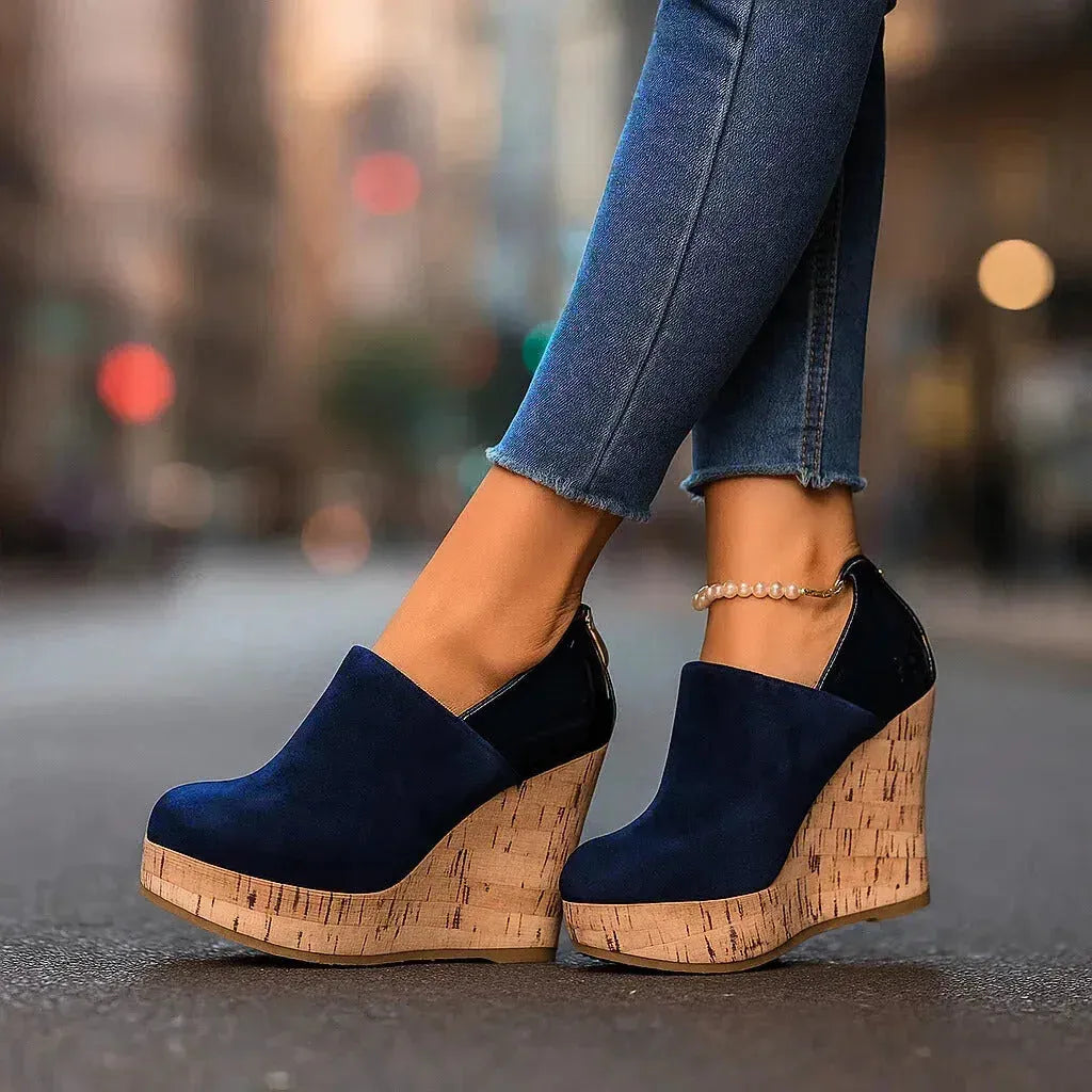 Augusta Women's Platform Wedge Ankle Booties