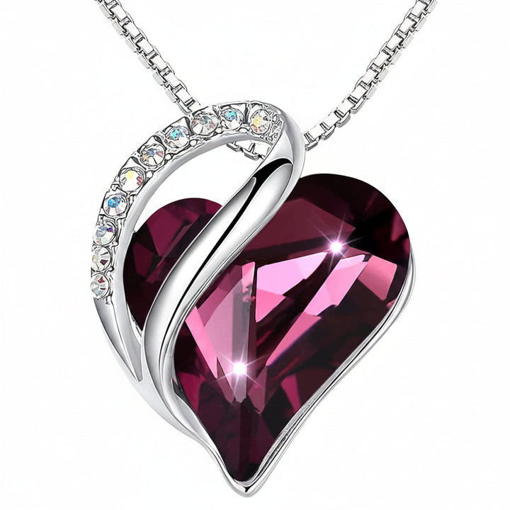 Geometric Heart Of The Ocean Crystal Necklace High-End