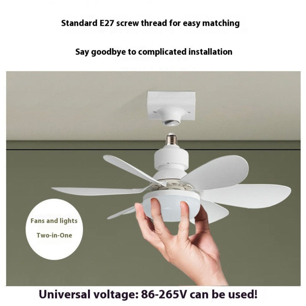 E27 Base LED Ceiling Fan Light With Remote Control